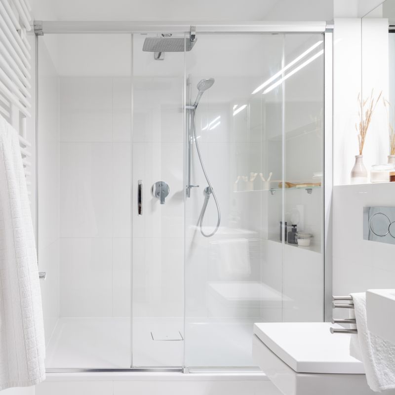 Glass Panel Shower